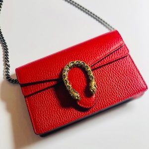 Gucci Dionysus Leather Mini Chain Shoulder Bag